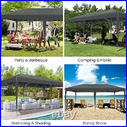 10X20FT Canopy Tent Pop Up Canopy with Sidewalls Commercial Instant Tent Gazebo