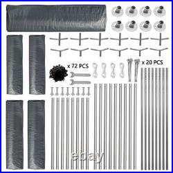 10X20FT Carport Car Port Canopy Grey