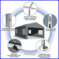 10X20FT Carport Car Port Canopy Grey