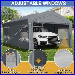 10X20FT Carport Car Port Canopy Grey