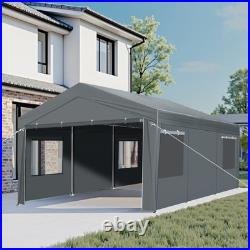 10X20FT Carport Car Port Canopy Grey