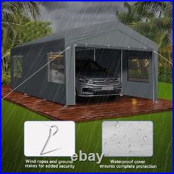 10X20FT Carport Car Port Canopy Grey