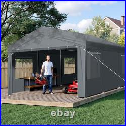 10X20FT Carport Car Port Canopy Grey
