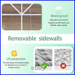 10X30FT White Party Canopy Tent, Outdoor Tent with 8 Removable Sidewalls