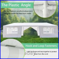 10X30FT White Party Canopy Tent, Outdoor Tent with 8 Removable Sidewalls