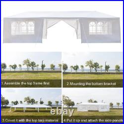 10X30Ft Outdoor Waterproof Large Canopy Tent with 8 Sidewalls
