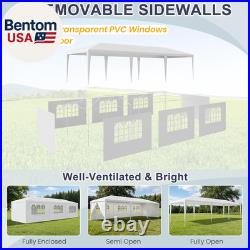 10X30Ft Party Tent with Sidewalls, Waterproof Outdoor Event & Wedding Canopy, 6