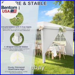 10X30Ft Party Tent with Sidewalls, Waterproof Outdoor Event & Wedding Canopy, 6