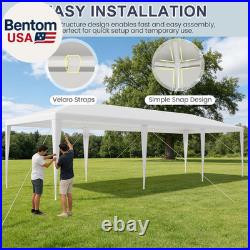 10X30Ft Party Tent with Sidewalls, Waterproof Outdoor Event & Wedding Canopy, 6