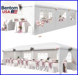 10X30Ft Party Tent with Sidewalls, Waterproof Outdoor Event & Wedding Canopy, 6