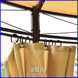 10ft Round Outdoor Gazebo Canopy Shelter Awning Tent Patio Garden New