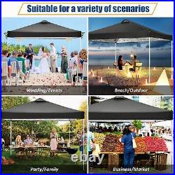 10ftx10ft Pop up Canopy Outdoor Instant Commercial Tent Heavy Duty Gazebo Black