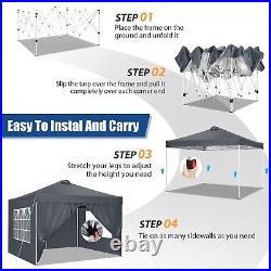 10x 10' Commercial Pop UP Canopy Tent Outdoor Folding Gazebo Wedding Party Tent