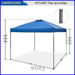 10x 10' Commercial Pop UP Canopy Tent Outdoor Folding Gazebo Wedding Party Tent