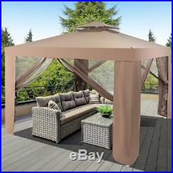 10x 10 Outdoor Tent Patio Garden Canopy Gazebo Party Tent WithMosquito Netting