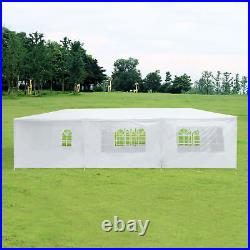 10x 20ft 30ft Heavy Duty Party Tent PE Gazebo Wedding Canopy with Removable Wall
