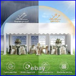 10x 20ft Outdoor Canopy Heavy Duty Wedding Party Tent Patio Gazebo With Sidewall