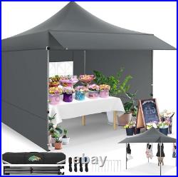 10x10/20/30 Pop Up Canopy with Sidewalls Heavy Duty Party Tent with Awning NEW