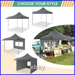 10x10/20/30 Pop Up Canopy with Sidewalls Heavy Duty Party Tent with Awning NEW