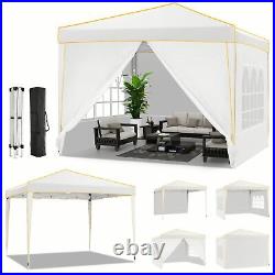 10x10 Canopy Commercial Instant Shelter Outdoor Portable Gazebo with 4 Sidewalls