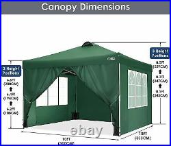 10x10 Canopy Heavy Duty Waterproof Outdoor Party Gazebo Commercial Instant Tent