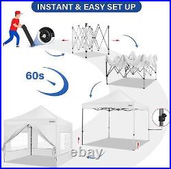 10x10 Canopy Pop up Gazebo Camping Party Tent with 4 Sidewalls & Sandbag NEW US