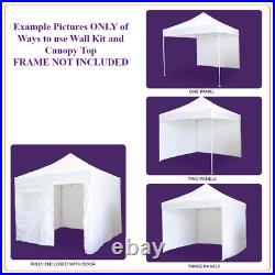 10x10 Canopy Top and Enclosure Side Wall Panels for EZ Pop Up Canopy Gazebo Tent