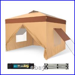 10x10' Commercial Pop UP Canopy Party Tent Folding Portable Canopy with Sidewall