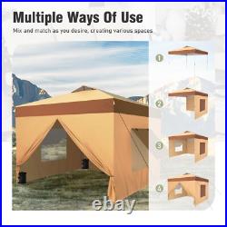 10x10' Commercial Pop UP Canopy Party Tent Folding Portable Canopy with Sidewall