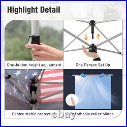 10x10' Commercial Pop UP Canopy Party Tent Folding Portable Canopy with Sidewall