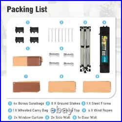 10x10' Commercial Pop UP Canopy Party Tent Folding Portable Canopy with Sidewall