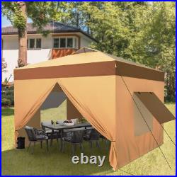 10x10' Commercial Pop UP Canopy Party Tent Folding Portable Canopy with Sidewall