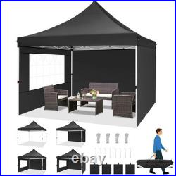 10x10' Commercial Pop UP Canopy Party Tent Folding Waterproof Gazebo Heavy Duty