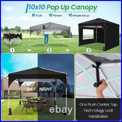 10x10' Commercial Pop UP Canopy Party Tent Folding Waterproof Gazebo Heavy Duty