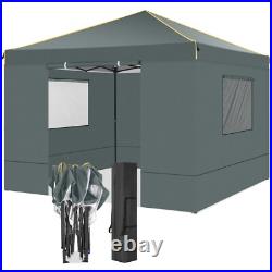 10x10' Commercial Pop UP Canopy Party Tent Folding Waterproof Gazebo Heavy Duty