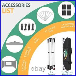 10x10' Commercial Pop UP Canopy Party Tent Folding Waterproof Gazebo Heavy Duty