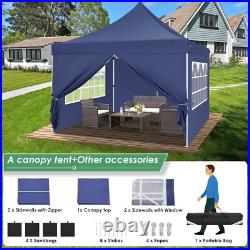 10x10' Commercial Pop UP Canopy Party Tent Folding Waterproof Gazebo Heavy Duty