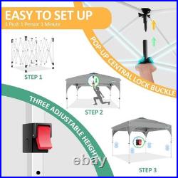 10x10' Commercial Pop UP Canopy Party Tent Folding Waterproof Gazebo Heavy Duty