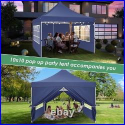 10x10' Commercial Pop UP Canopy Party Tent Folding Waterproof Gazebo Heavy Duty