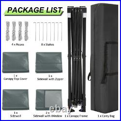 10x10' Commercial Pop UP Canopy Party Tent Folding Waterproof Gazebo Heavy Duty