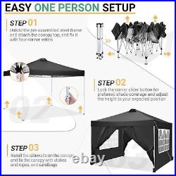 10x10' Commercial Pop UP Canopy Party Tent Folding Waterproof Gazebo Heavy Duty#