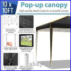 10x10' Commercial Pop UP Canopy Party Tent Folding Waterproof Gazebo Heavy Duty/