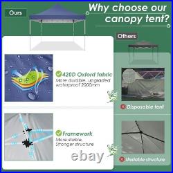 10x10' Commercial Pop UP Canopy Party Tent Folding Waterproof Gazebo Heavy Duty