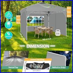 10x10' Commercial Pop UP Canopy Party Tent Folding Waterproof Gazebo Heavy Duty