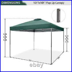 10x10' Commercial Pop UP Canopy Party Tent Folding Waterproof Gazebo Heavy Duty