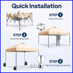 10x10' Commercial Pop UP Canopy Party Tent Folding Waterproof Gazebo Heavy Duty