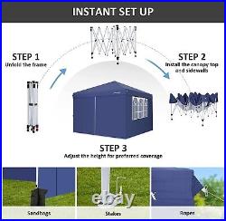 10x10' Commercial Pop UP Canopy Party Tent Folding Waterproof Gazebo Heavy Duty