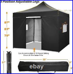 10x10' Commercial Pop UP Canopy Party Tent Folding Waterproof Gazebo Heavy Duty