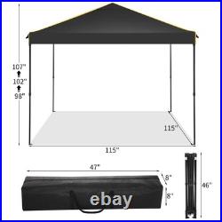 10x10' Commercial Pop UP Canopy Party Tent Folding Waterproof Gazebo Heavy Duty