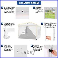 10x10' Commercial Pop UP Canopy Party Tent Folding Waterproof Gazebo Heavy Duty#